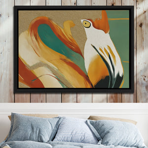 Flamingo Fragmented Stare — Flamingo Fragmented Stare Bed 2 Wood Panel 55