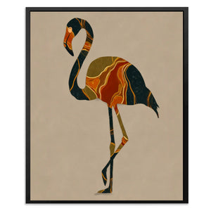 Flamingo Marble Dreams - Luxury Wall Art