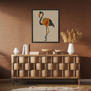 Flamingo Marble Dreams - Luxury Wall Art