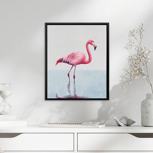 Flamingo Mirage - Large Canvas Print