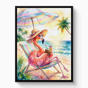 Flamingo Siesta - Luxury Wall Art