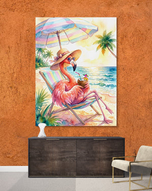 Flamingo Siesta - Luxury Wall Art