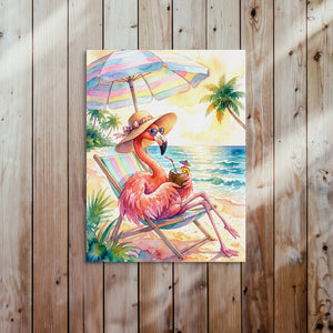 Flamingo Siesta โ flamingo siesta sq bed 2 wood panel 1port flush print
