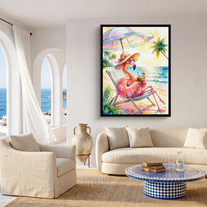 Flamingo Siesta โ flamingo siesta sq coast living room 1port framed black