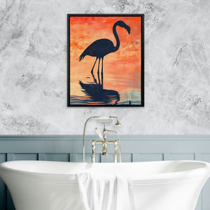 Flamingo Sunset Glow - Luxury Wall Art