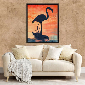 Flamingo Sunset Glow - Luxury Wall Art
