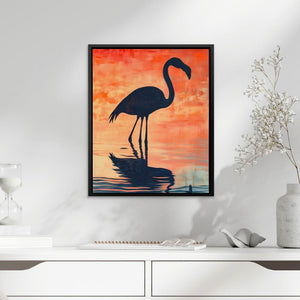 Flamingo Sunset Glow - Luxury Wall Art