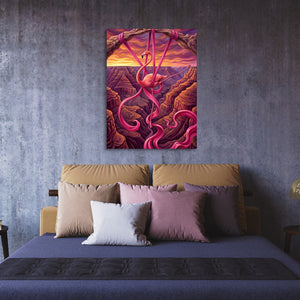 Flamingo Suspended - Luxury Wall Art