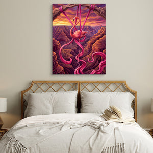 Flamingo Suspended โ flamingo suspended sq white bedroom 1port flush print