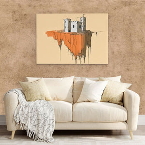Floating Castle - Large Fantasy Canvas Print