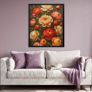 Floral Arrangement - Large Canvas Print