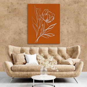 Floral Dance - Flowers Wall Art in Black Frame
