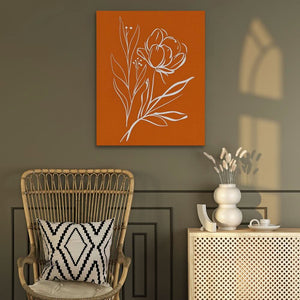 Floral Dance - Beige Wall Art for Hallway