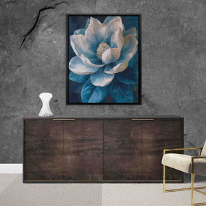 Floral Fantasies - Floral Wall Art in Black Frame