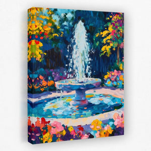 Floral Fountain - Luxury Wall Art
