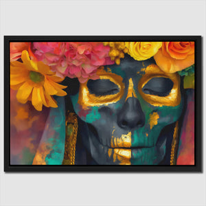 Floral Skull Celebration - Luxury Wall Art