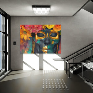 Floral Skull Celebration - Luxury Wall Art