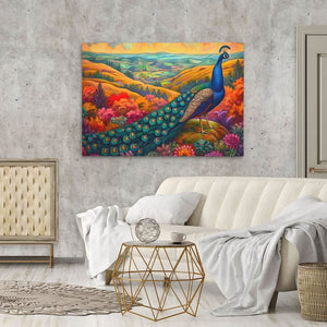 Flowing Feathered Tail - Bird Art