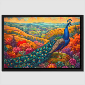 Flowing Feathered Tail - Large Canvas Print