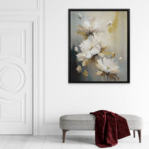 Flowing Floral Abstract - Canvas Wall Art