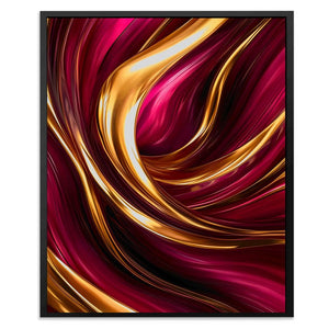Flowing Gold and Pink - Luxury Wall Art