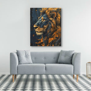 Flowing Gold Mane - Large Canvas Print