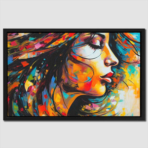 Flowing Thoughts - Abstract Colorful Canvas Wall Art