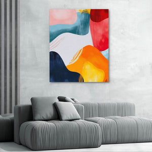 Fluid Harmony - Oversized Entryway Canvas Wall Art