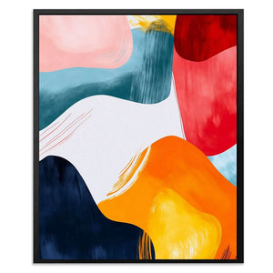 Fluid Harmony - Colorful Canvas Print