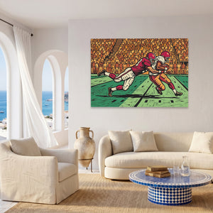 Football Players Collide — Football Players Collide Coast Living Room Land 30