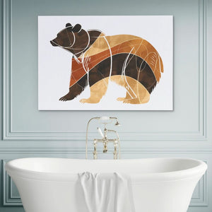 Forest Giant - Contemporary Earth Tones Canvas Wall Art