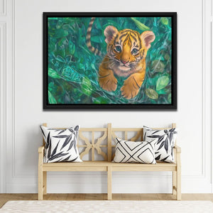 Forest Paws - Surrealism Earth Tones Canvas Wall Art