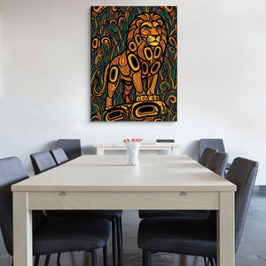 Formline Lion - Luxury Wall Art