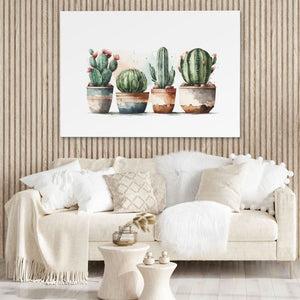 Four Cactus Plants - Luxury Wall Art