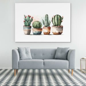 Four Cactus Plants - Luxury Wall Art