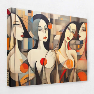 Four Shades of Grace - Female Canvas Wall Art