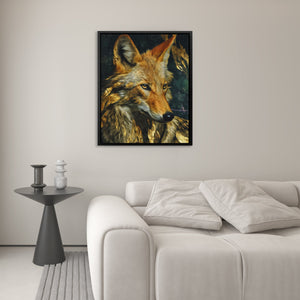 Fox Ember Shadows - Luxury Wall Art
