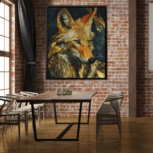 Fox Ember Shadows - Luxury Wall Art