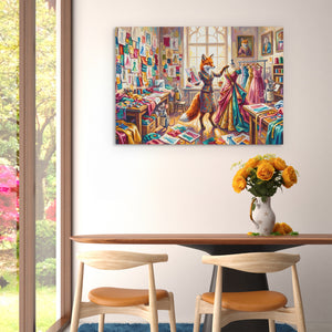 Fox Fashion Studio — Fox Fashion Studio Floral Dining Room Landscape 101