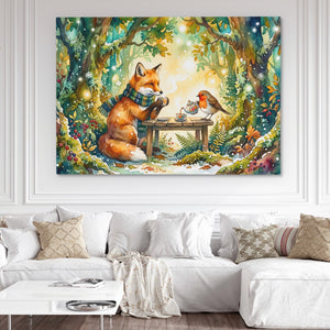 Fox Robin Tea โ Fox Robin Tea White Couch and Wall 257