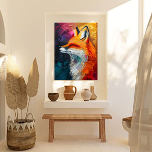 Foxy Tones - Wall Art in Black Frame
