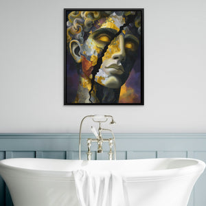 Fractured Golden Soul - Luxury Wall Art
