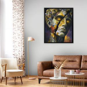 Fractured Golden Soul - Luxury Wall Art