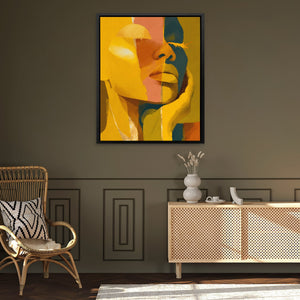 Fragmented Golden Self - Luxury Wall Art