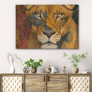 Fragmented Lion King - Luxury Wall Art