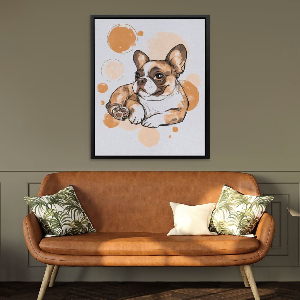 French Bulldog - Large Modern Canvas Print