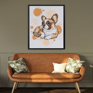 French Bulldog - Large Modern Canvas Print