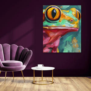 Frog Ochre Expressionist — Frog Ochre Expressionist purple room 114