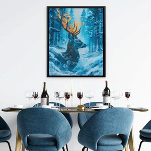 Frozen Deer - Large Surrealism Canvas Print