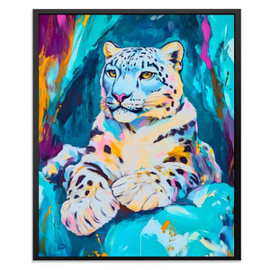 Frozen Guardian - Aqua Blue Art for Home Office